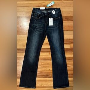 Judy Blume mid-rise bootcut jeans, size 7/28, inseam 32”
